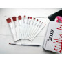 Професійні пензлики для макіяжу Kylie Professional Brush Set 12 шт. ∙ Набір кистей Kylie Professional для очей та обличчя