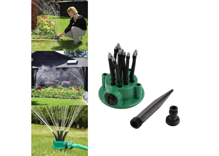 Система поливання Multifunctional sprinkler на 360 градусів розпилювач дощівник для поливання газону