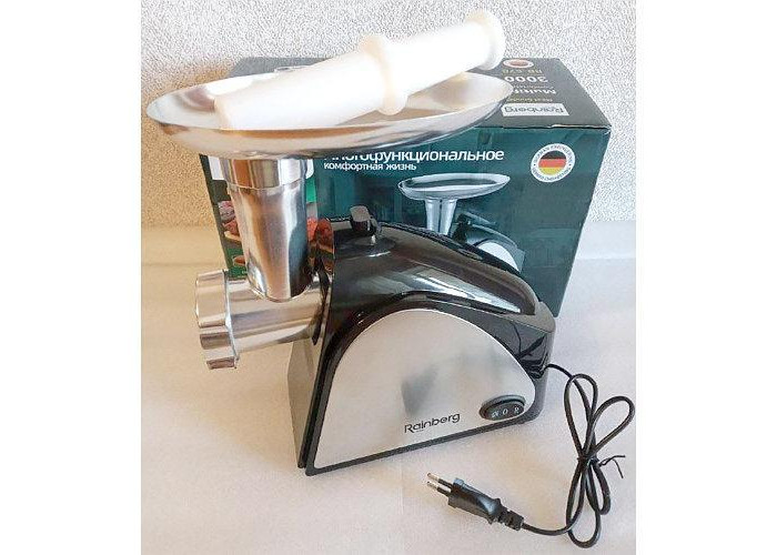 М'ясорубка Rainberg RB-678 3000W + Насадка Для Колбас М'ясорубка Rainberg RB-678 3000W + Насадка Для Колбас