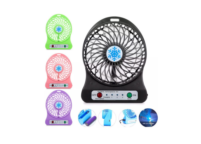 Портативний USB мінівентилятор з акумулятором Portable Mini Fan (настільний)