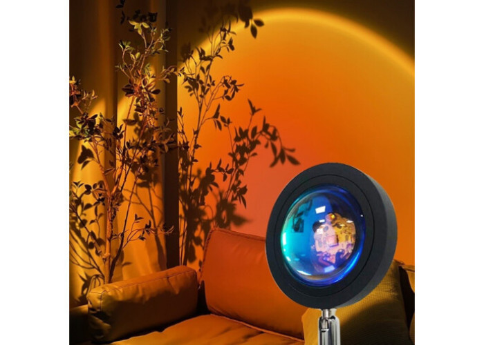 Проєкційний світильник Sunset Lamp з ефектом заходу сонця, світанку fm-23 Проєкційний світильник Sunset Lamp з ефектом заходу сонця, світанку fm-23