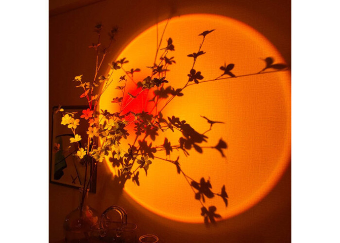 Проєкційний світильник Sunset Lamp з ефектом заходу сонця, світанку fm-23 Проєкційний світильник Sunset Lamp з ефектом заходу сонця, світанку fm-23