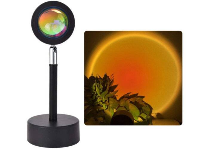 Проєкційний світильник Sunset Lamp з ефектом заходу сонця, світанку fm-23 Проєкційний світильник Sunset Lamp з ефектом заходу сонця, світанку fm-23