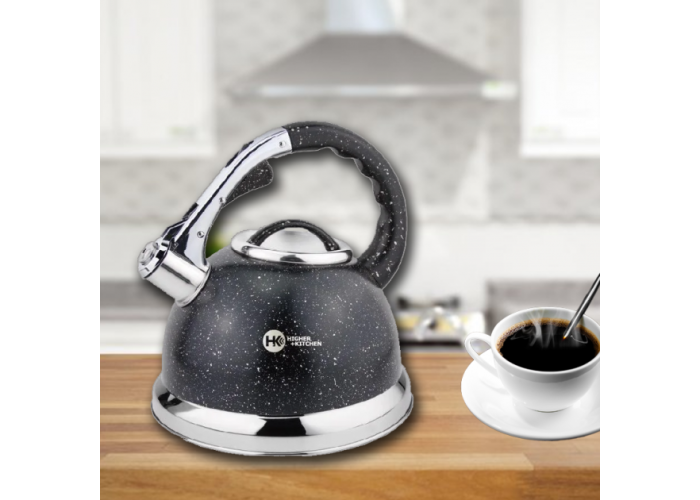 Чайник зі свистком гранітний HIGHER+KITCHEN ZP-021 3.5 л Чайник зі свистком гранітний HIGHER+KITCHEN ZP-021 3.5 л