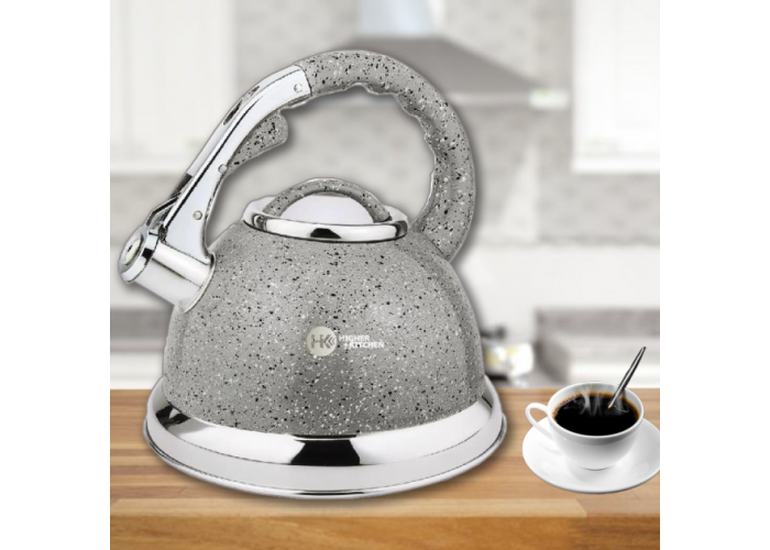 Чайник зі свистком гранітний HIGHER+KITCHEN ZP-021 3.5 л Чайник зі свистком гранітний HIGHER+KITCHEN ZP-021 3.5 л