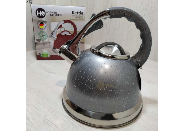 Чайник зі свистком гранітний HIGHER+KITCHEN ZP-021 3.5 л Чайник зі свистком гранітний HIGHER+KITCHEN ZP-021 3.5 л