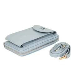 Гаманець ZL8591 ГОЛУБИЙ Wallerry  ⁇  Жіночий клатч з екошкіри