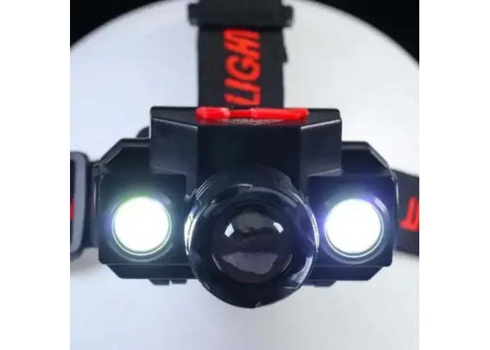 Налобний ліхтар світлодіодний Bailong 1805BL-COB-XPE 18650 ліхтарик на голову, акумуляторний, 4 режими BRW