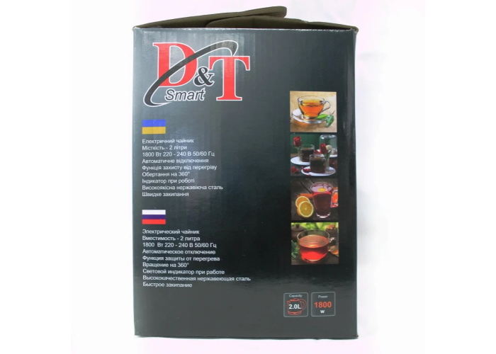 Чайник неіржавка D&T Smart DT 803 Чайник неіржавка D&T Smart DT 803