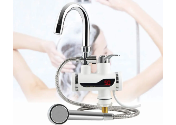Кран-водонагрівач із душем нижнє під'єднання Instant electric heating water Faucet FT-001