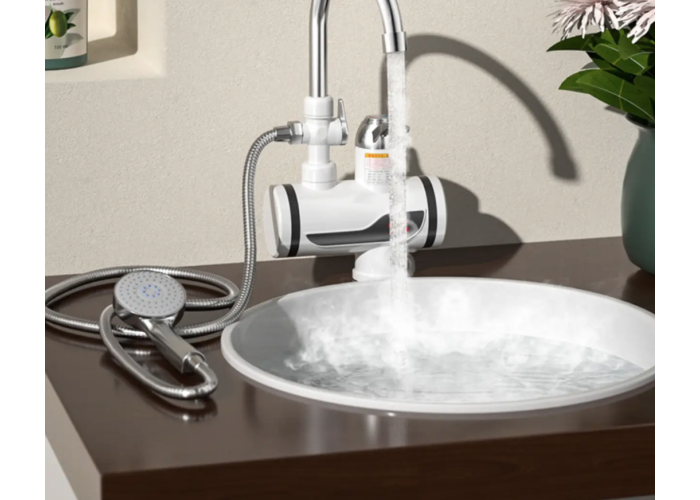 Кран-водонагрівач із душем нижнє під'єднання Instant electric heating water Faucet FT-001
