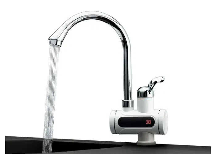 Кран-водонагрівач з LCD-екраном Instant Electric Heating Water (нижнє під'єднання) FT-003