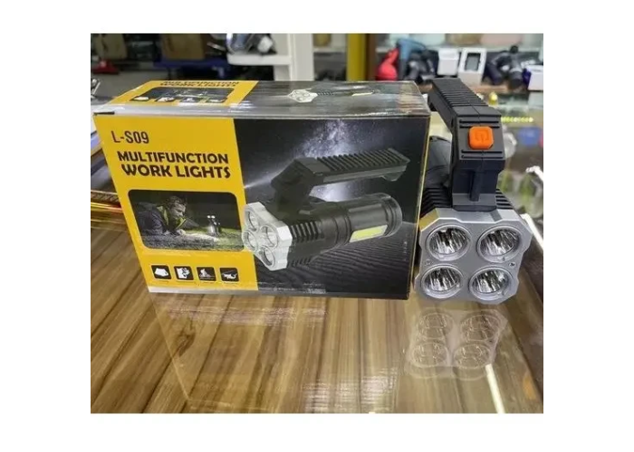 Світлодіодний ручний переносний ліхтар LF-S09 USB/Рожевий ліхтар на акумуляторі