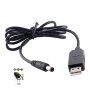 Кабель usb dc 12 v, usb дріт для під'єднання роутера до повербанка, DC 5.5x2.1 мм Кабель usb dc 12 v, usb дріт для під'єднання роутера до повербанка, DC 5.5x2.1 мм