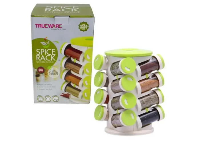 Органайзер ПЛАСТІК для спецій кухонний обертовий Spice Rack 16 в 1 Стійка для спецій карусель Органайзер ПЛАСТІК для спецій кухонний обертовий Spice Rack 16 в 1 Стійка для спецій карусель