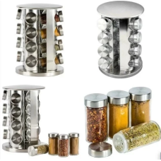 Набір для спецій Spice carousel, 16 ємностей (баночок) і Підставка для спецій Набір для спецій Spice carousel, 16 ємностей (баночок) і Підставка для спецій