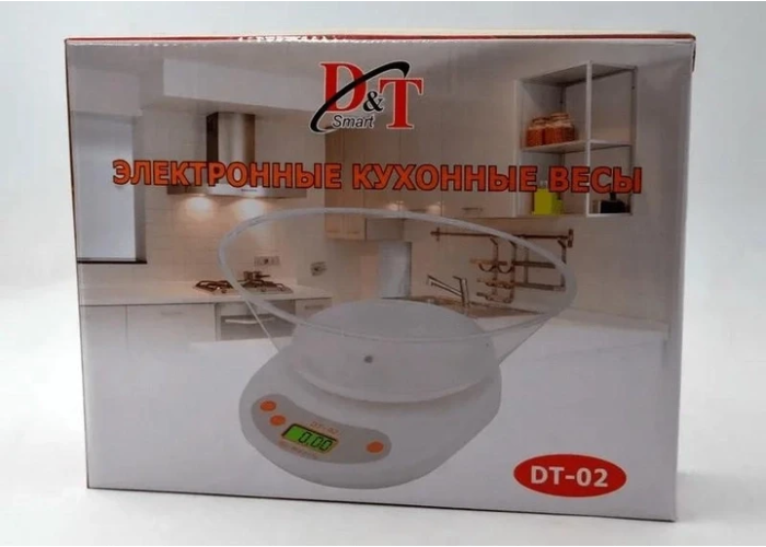 Ваги кухонні з чашею DT Smart DT-02 білі Ваги кухонні з чашею DT Smart DT-02 білі