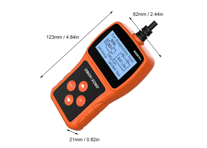 Сканер MS309PRO OBD2, діагностичний інструмент, тестер акумулятора, зчитувач кодів несправностей