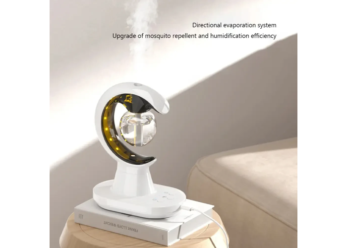Зволожувач повітря з ловицею від комарів 3в1 Humidifier Mosquito Trap москітна лампа з підсвіткою ONL