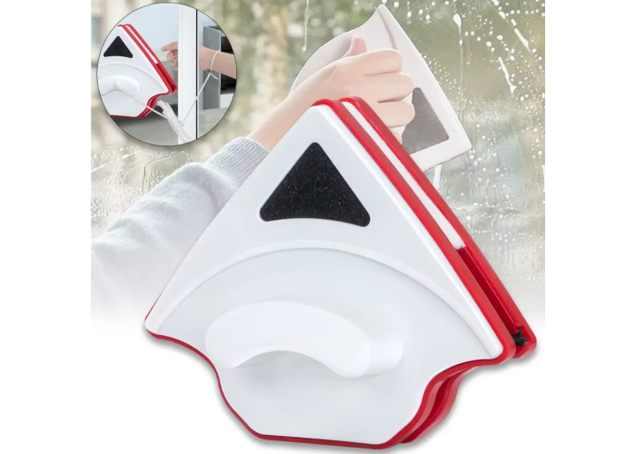 Двостороння магнітна щітка для миття скла та вікон 3-8 мм Double Faced Glass Cleaner