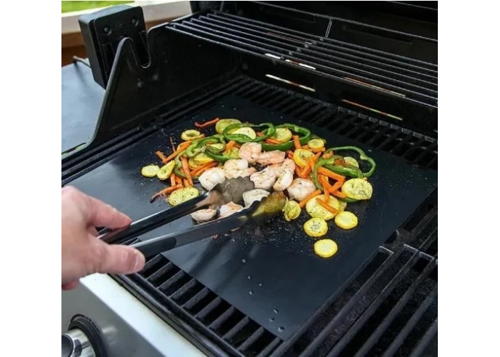 BBQ grill sheet гриль мат портативний антипригарним покриттям 33 Х 40 см для овочів, м'яса, морепродуктів BBQ grill sheet гриль мат портативний антипригарним покриттям 33 Х 40 см для овочів, м'яса, морепродуктів