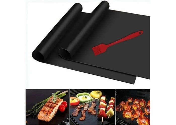 BBQ grill sheet гриль мат портативний антипригарним покриттям 33 Х 40 см для овочів, м'яса, морепродуктів BBQ grill sheet гриль мат портативний антипригарним покриттям 33 Х 40 см для овочів, м'яса, морепродуктів