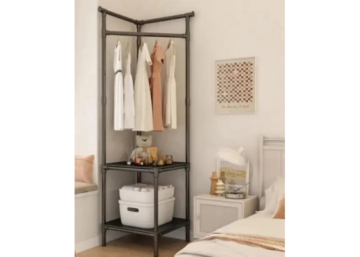 Кутова підлогова вішалка для одягу 180х45х45 см стійка для речей Corner coat rack NO:9603 Кутова підлогова вішалка для одягу 180х45х45 см стійка для речей Corner coat rack NO:9603