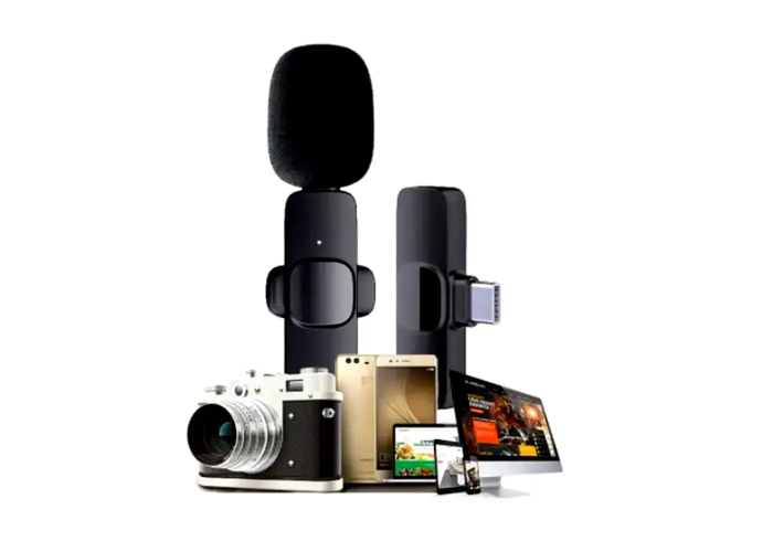 Портативний бездротовий петличний мікрофон AND-1 Type-C, Black