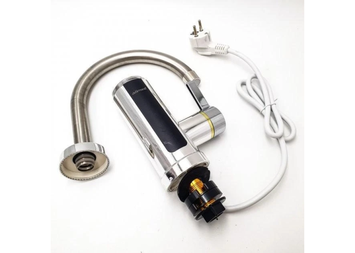 Бойлер Кран з екраном хром.пластик нижнє під'єднання 3.0 кВт RX 011