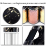 Органайзер для спецій, набір ємностей баночок Marble BLACK 16 штук Органайзер для спецій, набір ємностей баночок Marble BLACK 16 штук