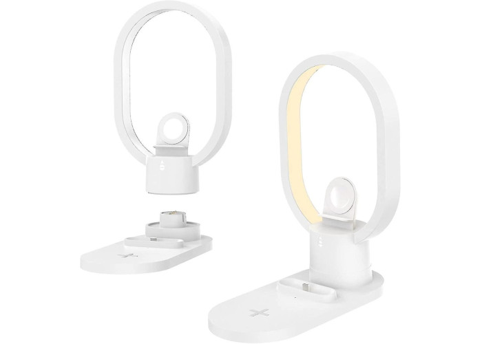 Бездротова зарядна станція — LED нічник 4in1 15 Вт