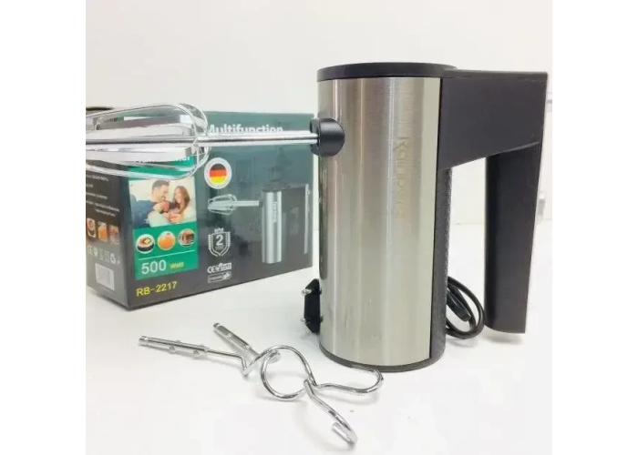 Міксер ручний Rainberg RB-2217 5 швидкостей 500W Міксер ручний Rainberg RB-2217 5 швидкостей 500W