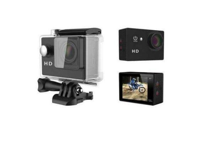 Екшн камера A7 FullHD + аквабокс + Реєстратор Повний комплект + зміцнення шолом Екшн камера A7 FullHD + аквабокс + Реєстратор Повний комплект + зміцнення шолом