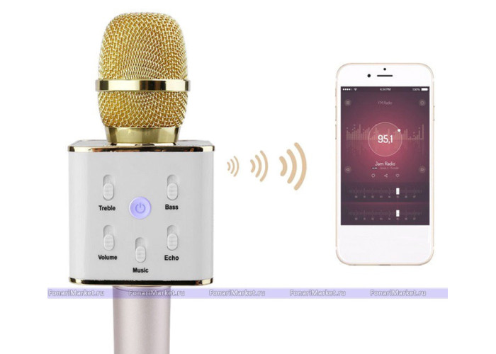 Bluetooth-мікрофон для караоке Q7 Блютуз мікро + ЧЕХОЛ Bluetooth-мікрофон для караоке Q7 Блютуз мікро + ЧЕХОЛ