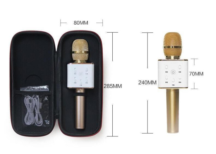 Bluetooth-мікрофон для караоке Q7 Блютуз мікро + ЧЕХОЛ Bluetooth-мікрофон для караоке Q7 Блютуз мікро + ЧЕХОЛ