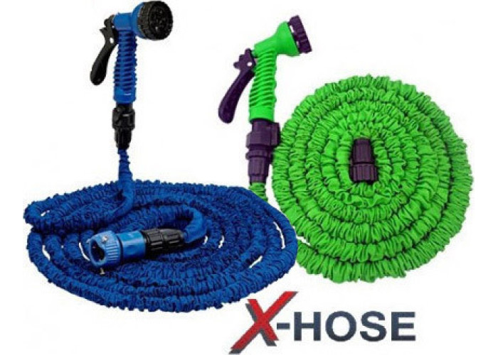 Шланг для поливання X HOSE 60 м із розпилювачем, садовий шланг, поливальний шланг для саду