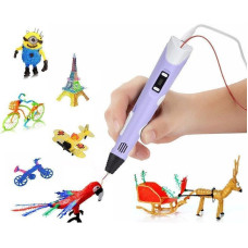 3D-ручка з LCD-дисплеєм Pen 2 3Д принтер для малювання ФІОЛІТОВА 3D-ручка з LCD-дисплеєм Pen 2 3Д принтер для малювання ФІОЛІТОВА