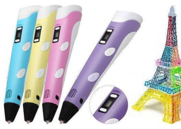 3D-ручка з LCD-дисплеєм Pen 2 3Д принтер для малювання ФІОЛІТОВА 3D-ручка з LCD-дисплеєм Pen 2 3Д принтер для малювання ФІОЛІТОВА