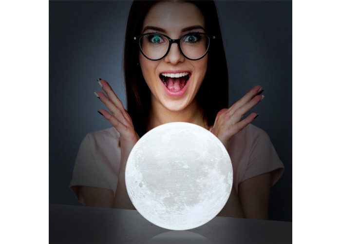 Нічник 3D світильник місяць Moon Touch Control 15 см, 5 режимів