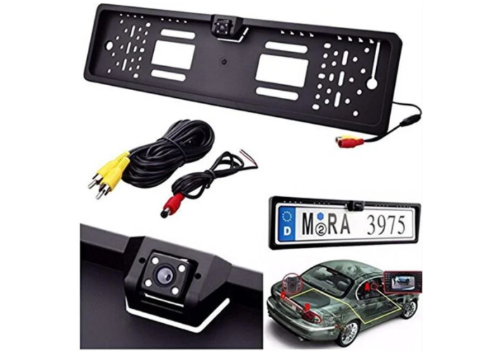 Камера заднього огляду в рамці номерного знака 16 LED HD CCD Night Vision R314