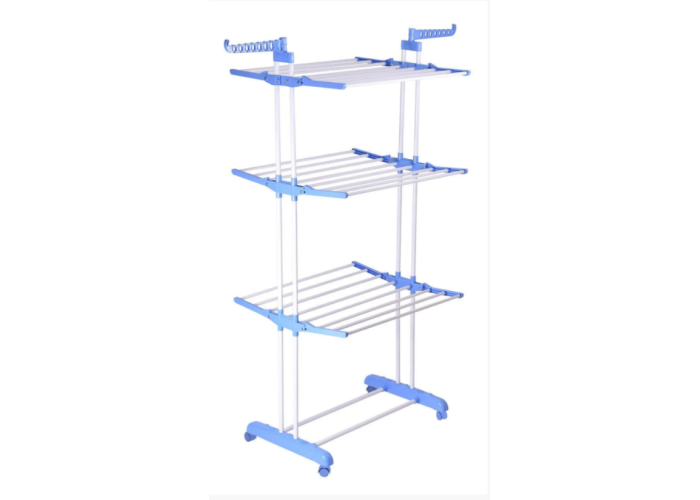 Багатоярусна сушарка для білизни, речей, одягу Garment rack with wheels складана