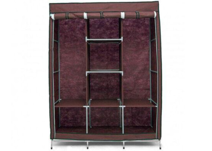 Складана каркасна тканинна шафа Storage Wardrobe 88130, шафа на три секції 130*45*175
