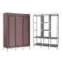 Складана каркасна тканинна шафа Storage Wardrobe 88130, шафа на три секції 130*45*175