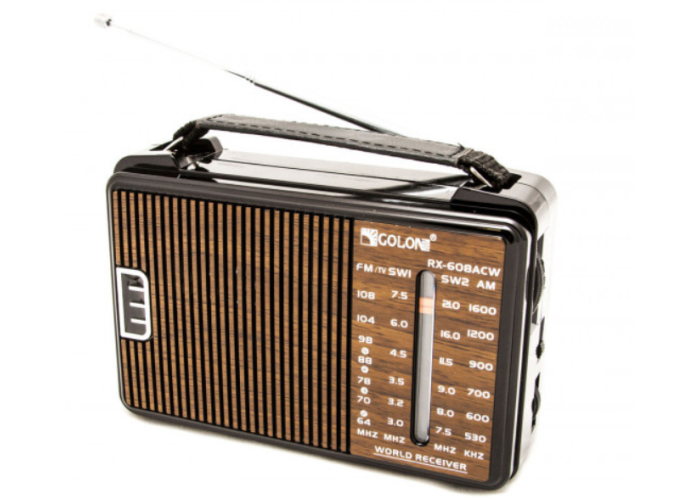 Радіоприймач Golon RX-608ACW AM/FM/TV/SW1-2 5-хвилиновий Радіоприймач Golon RX-608ACW AM/FM/TV/SW1-2 5-хвилиновий
