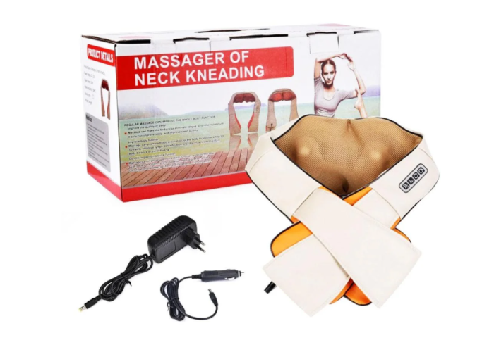 Роликовий масажер для спини та шиї Massager of Neck Kneading
