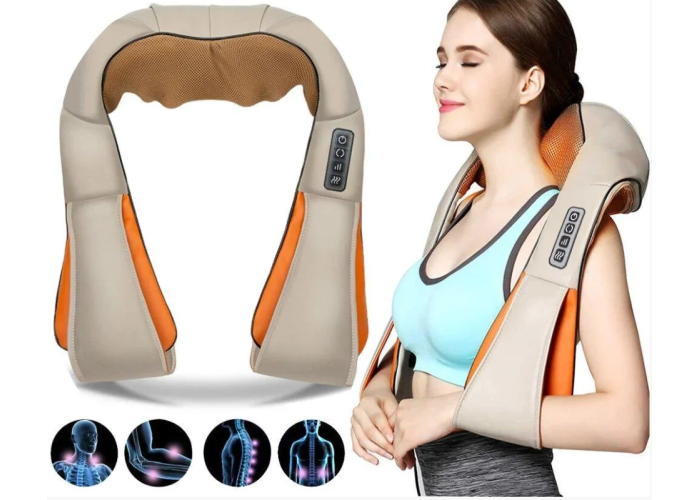 Роликовий масажер для спини та шиї Massager of Neck Kneading