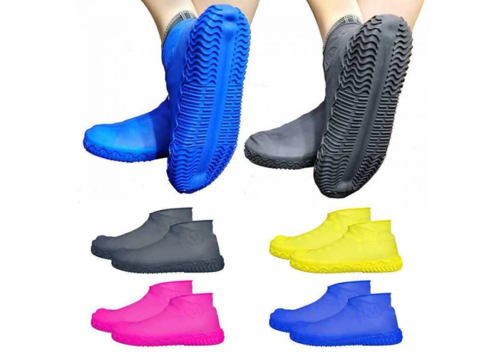 Силіконові чохли бахіли для взуття від дощу та бруду розмір S 34-38