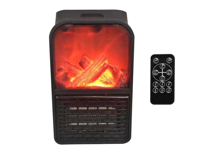 Портативний нагрівач з пультом Flame Heater (500 Вт) Економний