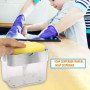 Органайзер для мочалок з мильницею та дозатором натискна Soap Pump Sponge Caddy Органайзер для мочалок з мильницею та дозатором натискна Soap Pump Sponge Caddy