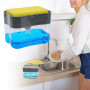 Органайзер для мочалок з мильницею та дозатором натискна Soap Pump Sponge Caddy Органайзер для мочалок з мильницею та дозатором натискна Soap Pump Sponge Caddy